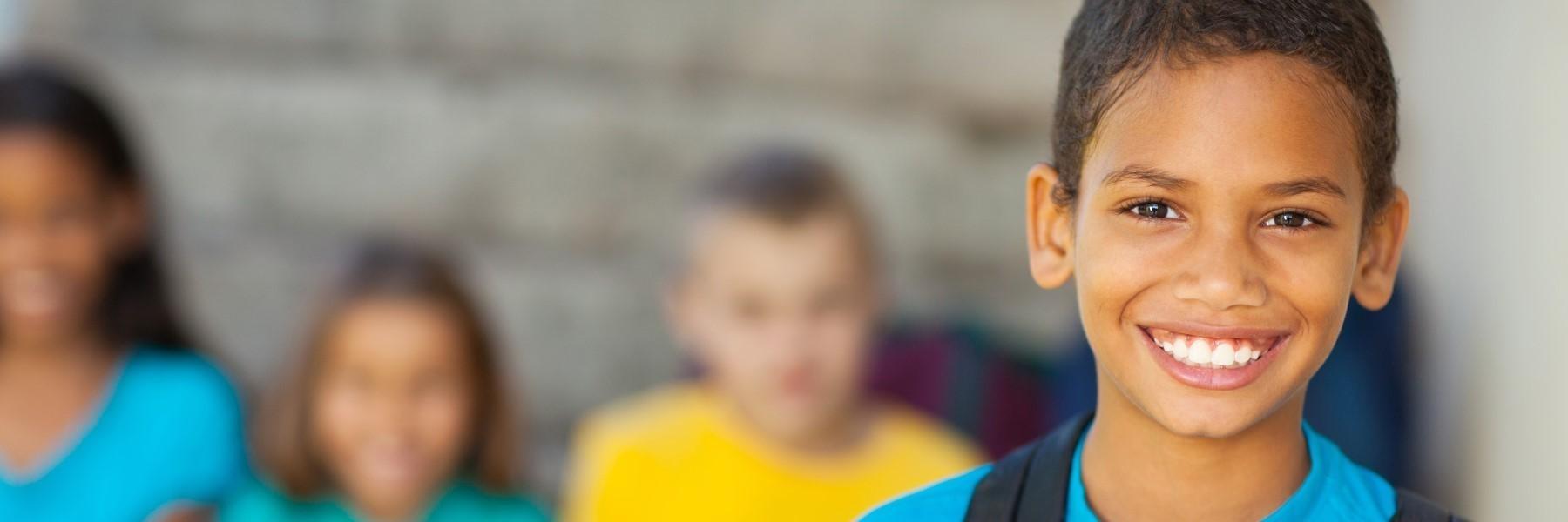 young boy smiling in irvine