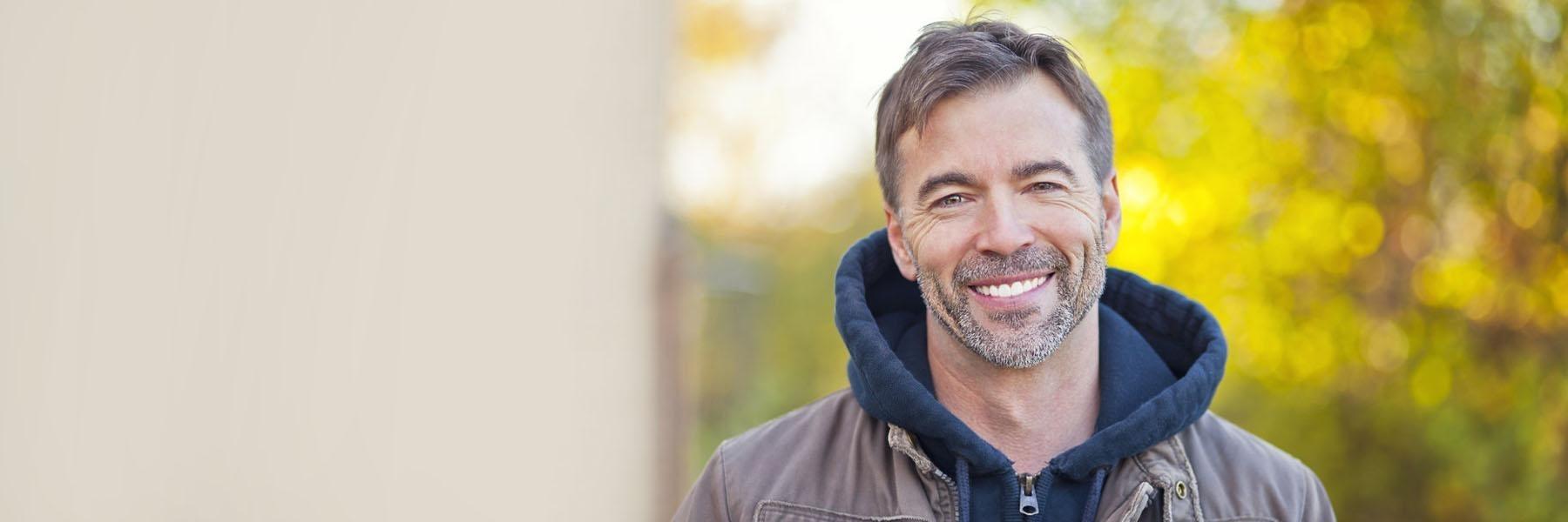 man smiling in irvine ca